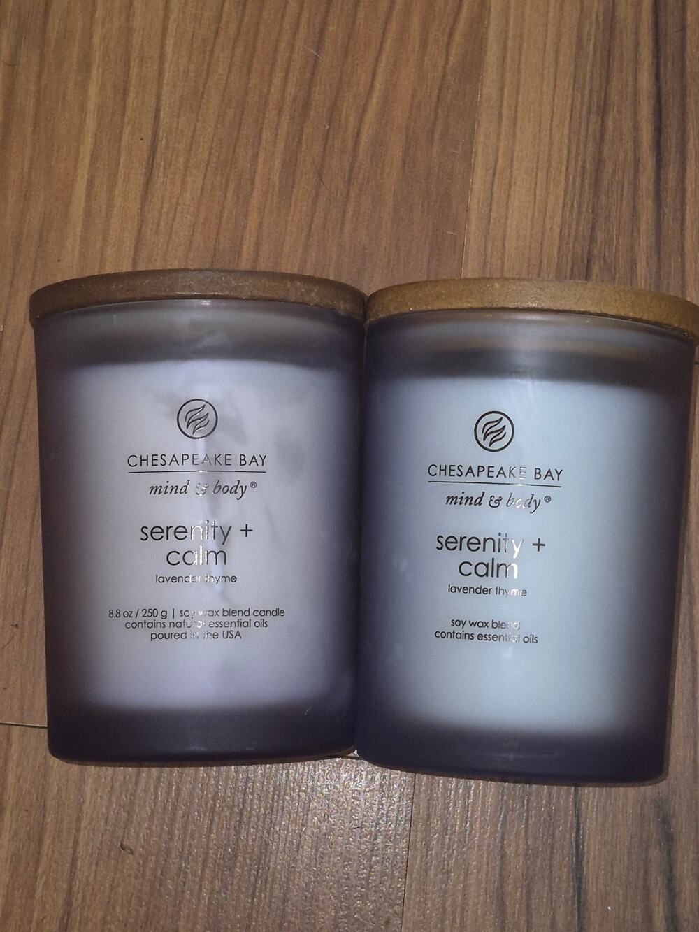 2 Chesapeake Bay Single Wick Candle- Serenity & Calm-Lavender Thyme (8.8oz)